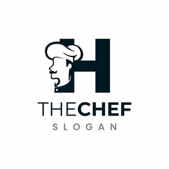 Letter H Chef Logo , Initial Restaurant Cook Vector Design