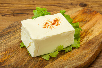 Greek traditional soft feta cheese