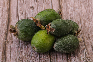 Tropical green sweet fruit Feijoa