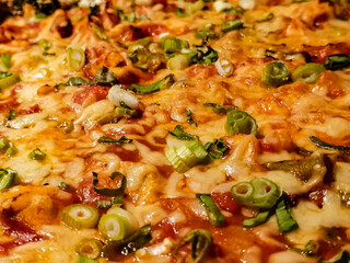 pizza with mushrooms