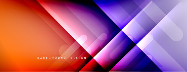 Dynamic lines abstract background. 3D shadow effects and fluid gradients. Modern overlapping forms