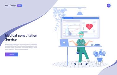 Concept of medical,healthcare,diagnosis,online doctor.vector