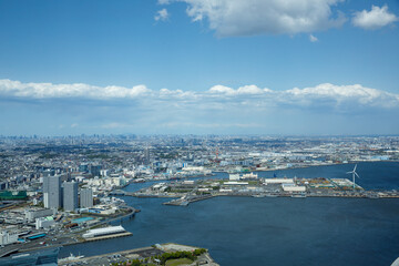 Obraz premium 横浜の風景（ランドマークタワー）