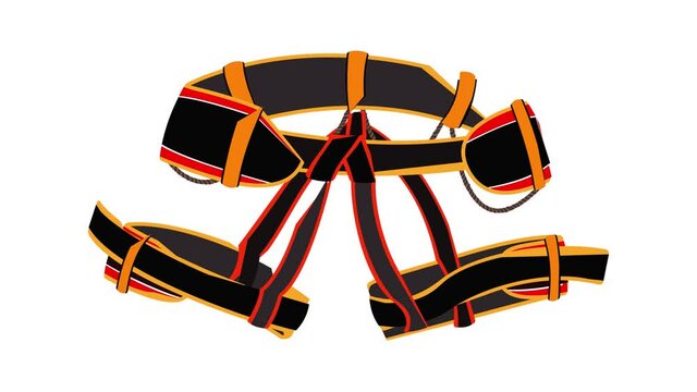Climbing belt icon animation