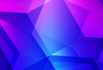 Light Pink, Blue vector template in hexagonal style.