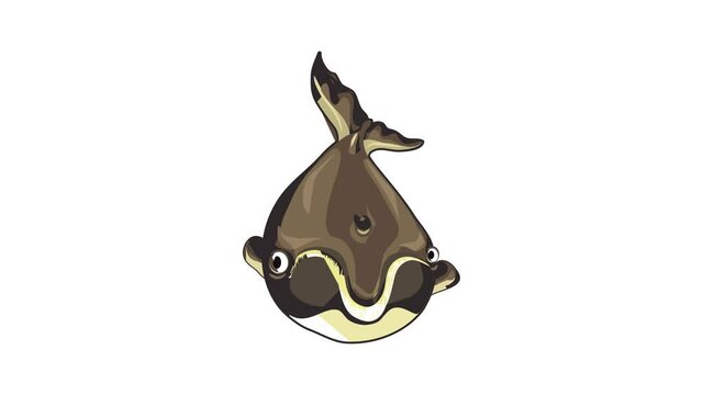 Fin whale icon animation