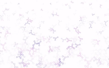 Light Pink, Blue vector pattern with artificial intelligence network.