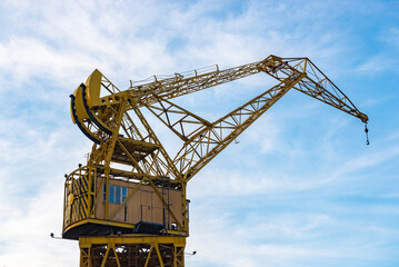 Fototapeta na wymiar Cargo crane in Puerto Madero