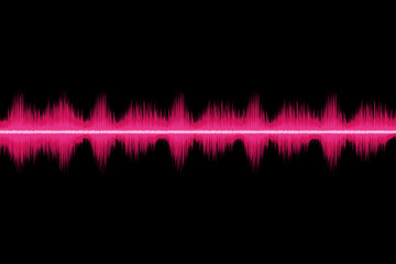 Pink Digital Sound Wave Background.Music, Technology, Science,Digital Concept