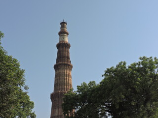 Qutub Minar in the Delhi from the Mughal Ages.