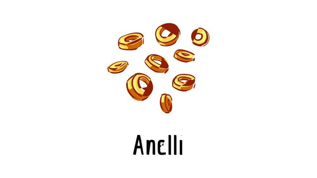 Anelli pasta icon animation