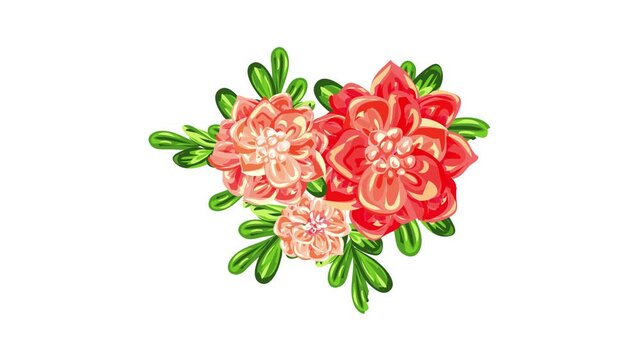 Camellia bunch icon animation