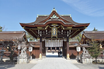 Fototapeta premium 北野天満宮 中門 京都市