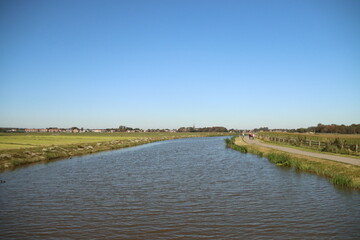 The lowest polder in the Netherlands Zuidplaspolder between Gouda and Rotterdam