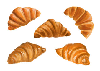 Croissants set