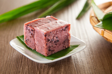 Kuih Kacang Merah, traditional Malaysian Nyonya sweet dessert cake and make with red bean
