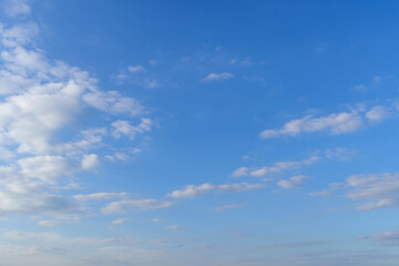 Fototapeta premium bright sky with beautiful clouds during an evening as a background