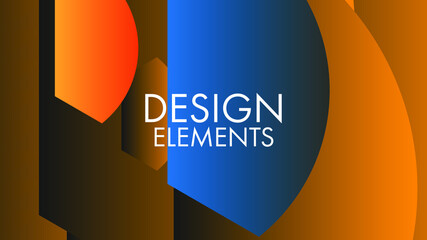 Fototapeta premium Elegant abstract background vector artwork with beautiful gradient colors and geometric shapes as design elements flat design vector illustration