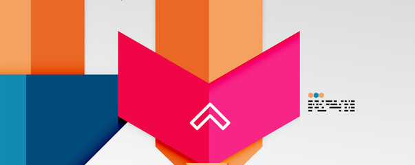 Shiny color triangles and geometric shapes vector abstract background