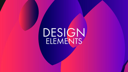 Modern geometric abstract background wallpaper design template in trendy gradient colors vector illustration