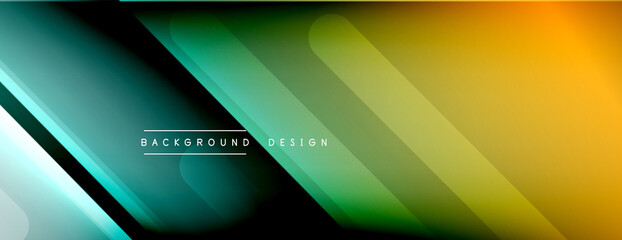 Dynamic lines abstract background. 3D shadow effects and fluid gradients. Modern overlapping forms