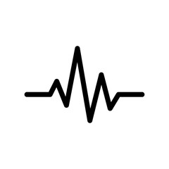 heart beat pulse icon vector illustration. Heart beat monitor pulse line art vector icon. heartbeat line icon vector illustration.