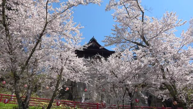 春の福満虚空蔵尊円蔵寺（福島県・柳津町）