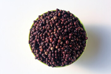 Organic Dry Toor Whole Pigeon Peas in a Bowl