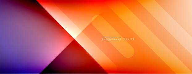 Dynamic lines abstract background. 3D shadow effects and fluid gradients. Modern overlapping forms