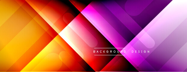 Dynamic lines abstract background. 3D shadow effects and fluid gradients. Modern overlapping forms