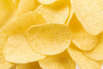 food background of potato chips