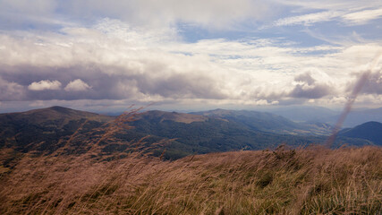 clouds over the mountains