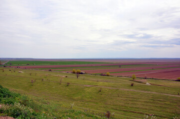 Obraz premium landscape with fields and hills