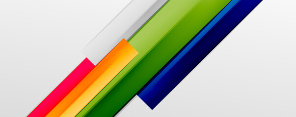 Color abstract lines trendy geometric background for business or technology presentation, internet poster or web brochure cover, wallpaper