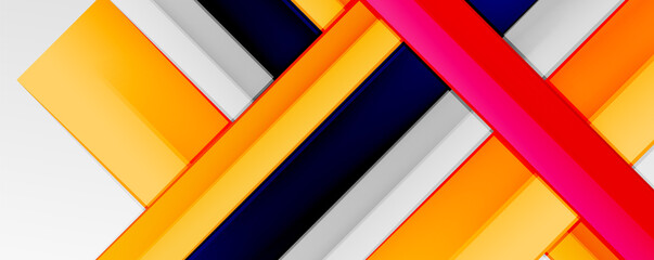 Multicolored lines background. Design template for business or technology presentations, internet posters or web brochure covers