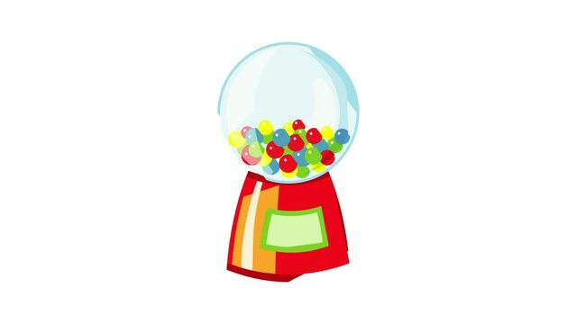 Bubble gum device icon animation
