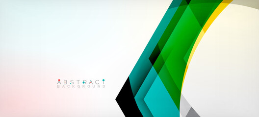 Obraz premium Vector color hexagons geometric abstract background