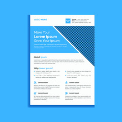 Abstract Modern and Corporate Business Flyer Template Design