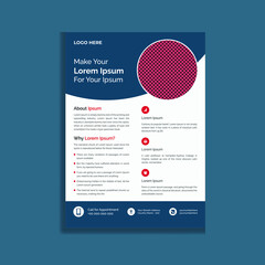 Abstract Modern and Corporate Business Flyer Template Design