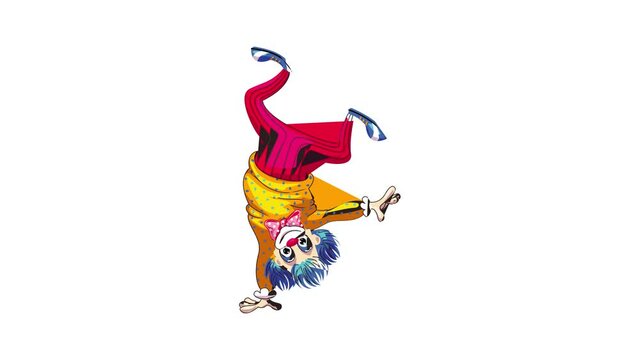 Clown one hand icon animation