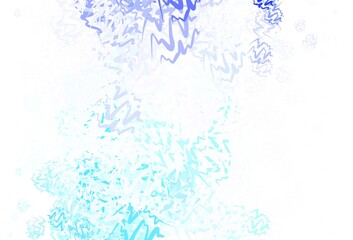 Obraz premium Light Pink, Blue vector background with bent lines.