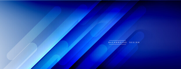 Dynamic lines abstract background. 3D shadow effects and fluid gradients. Modern overlapping forms