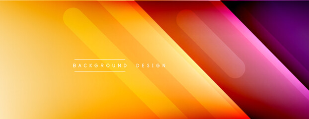 Dynamic lines abstract background. 3D shadow effects and fluid gradients. Modern overlapping forms