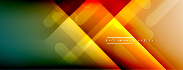 Dynamic lines abstract background. 3D shadow effects and fluid gradients. Modern overlapping forms