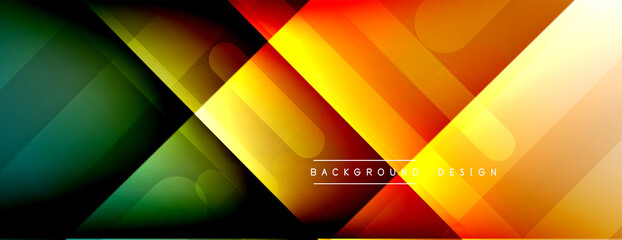 Dynamic lines abstract background. 3D shadow effects and fluid gradients. Modern overlapping forms