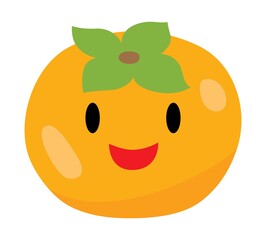 可愛い柿のアイコン