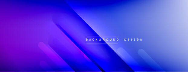 Obraz premium Dynamic lines abstract background. 3D shadow effects and fluid gradients. Modern overlapping forms