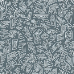 Seamless vector pattern in geometric ornamental style drawn by hand