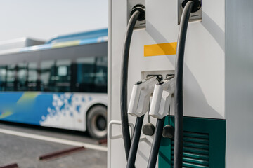 bus in charging station
