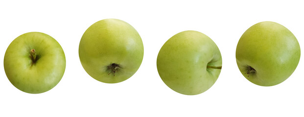 green apple isolated on white background